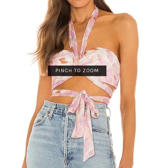 REVOLVE House of Harlow 1960 x Sofia Richie Tammy Top in Watercolor Floral - Picture 1 of 6